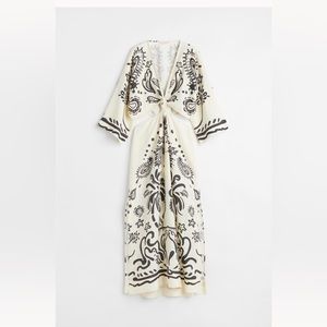 Knot Detail Pattern Dress